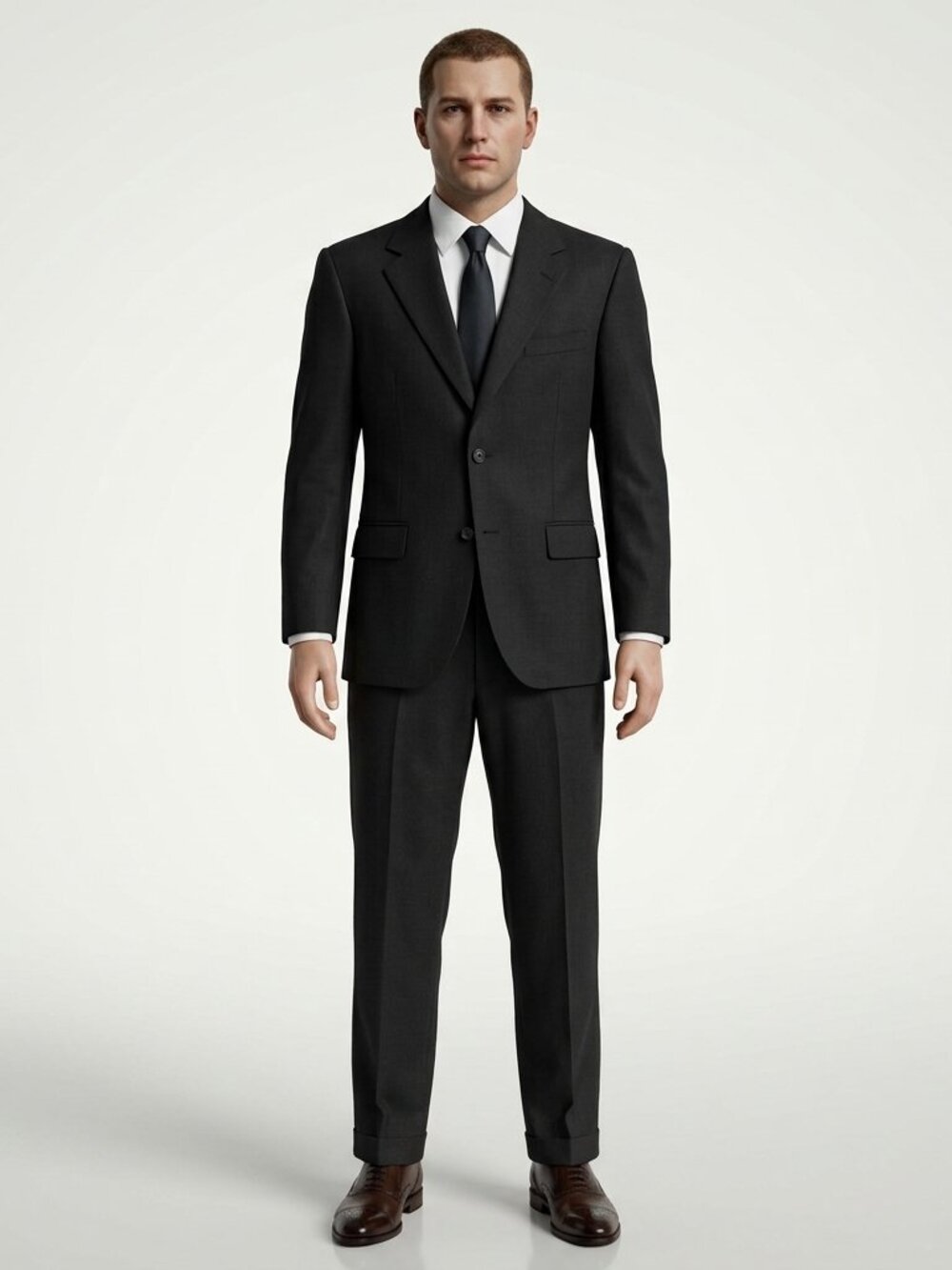 Austin Reed Men's Dark Charcoal Two-Piece Suit